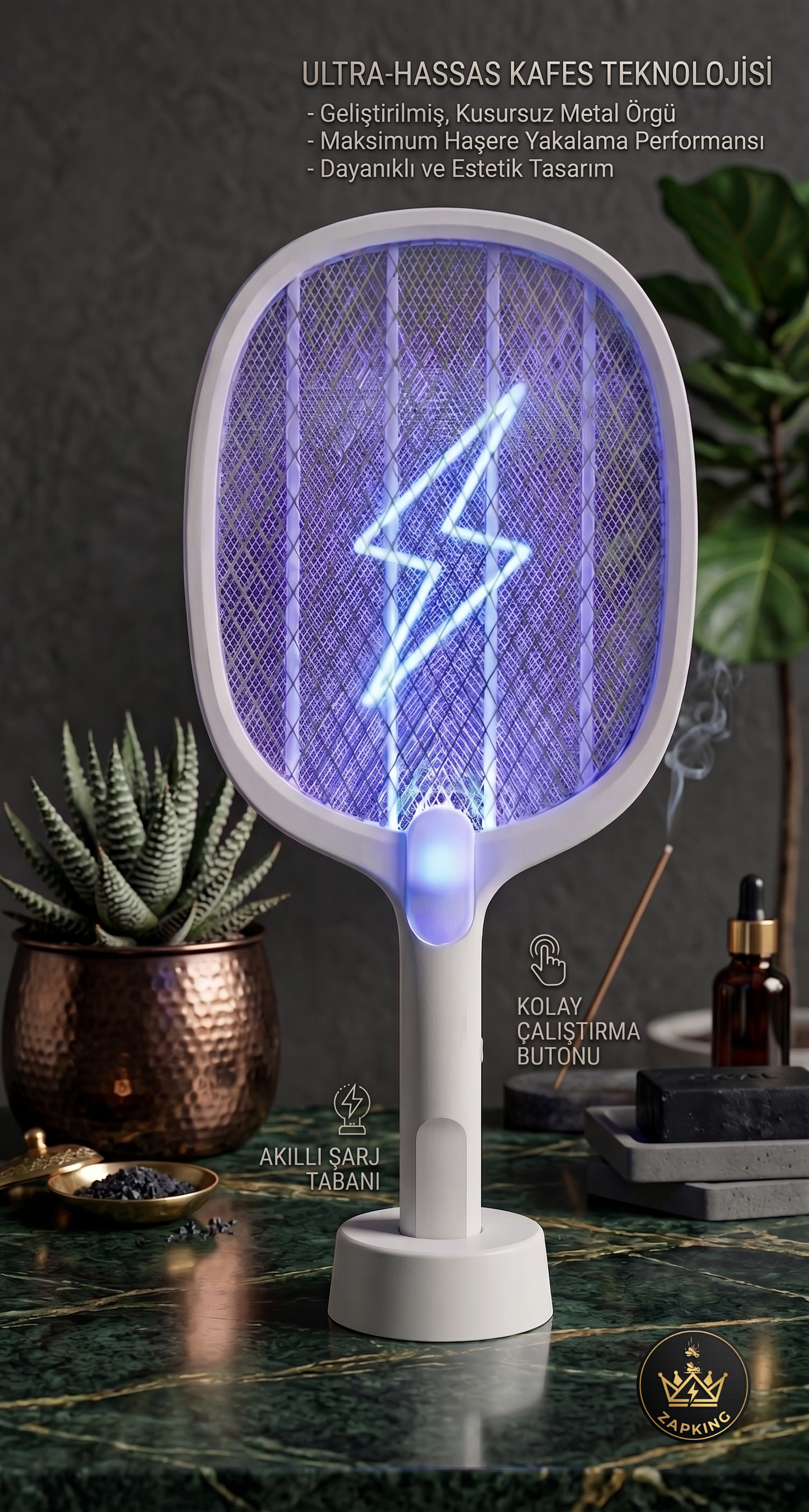 Elektrikli Sinek Öldürücü Raket