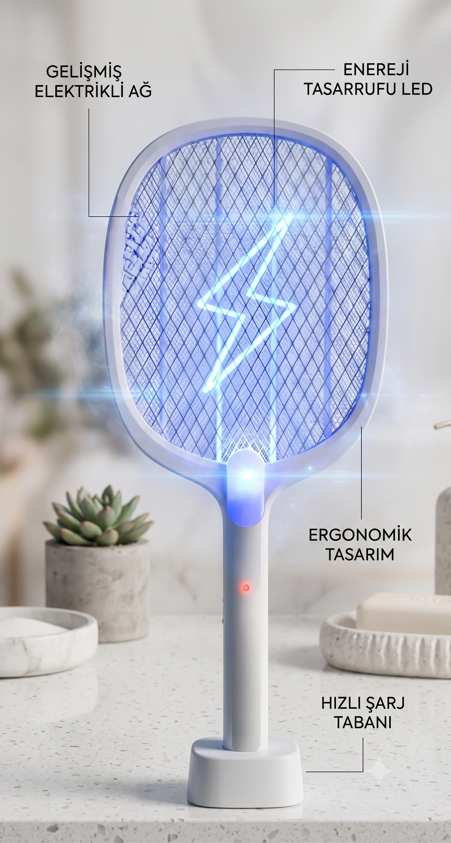 Elektrikli Sinek Öldürücü Raket